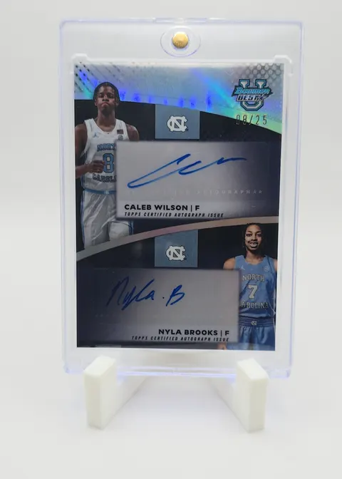 Caleb Wilson / Nyla Brooks 2025-26 Bowman's Best University Basketball - Dual Autographs #DRA-NB