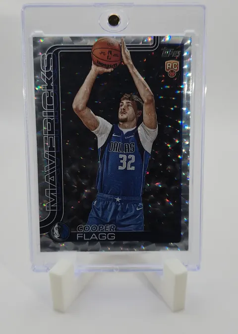 Cooper Flagg 2024-25 Topps Basketball Flagship #201 Black Sparkle