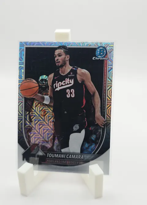 Toumani Camara 2025-26 Bowman Chrome Basketball - Veterans #BCV-111 Mojo Refractor